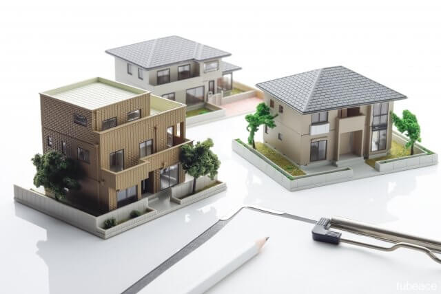 複数の住宅の模型